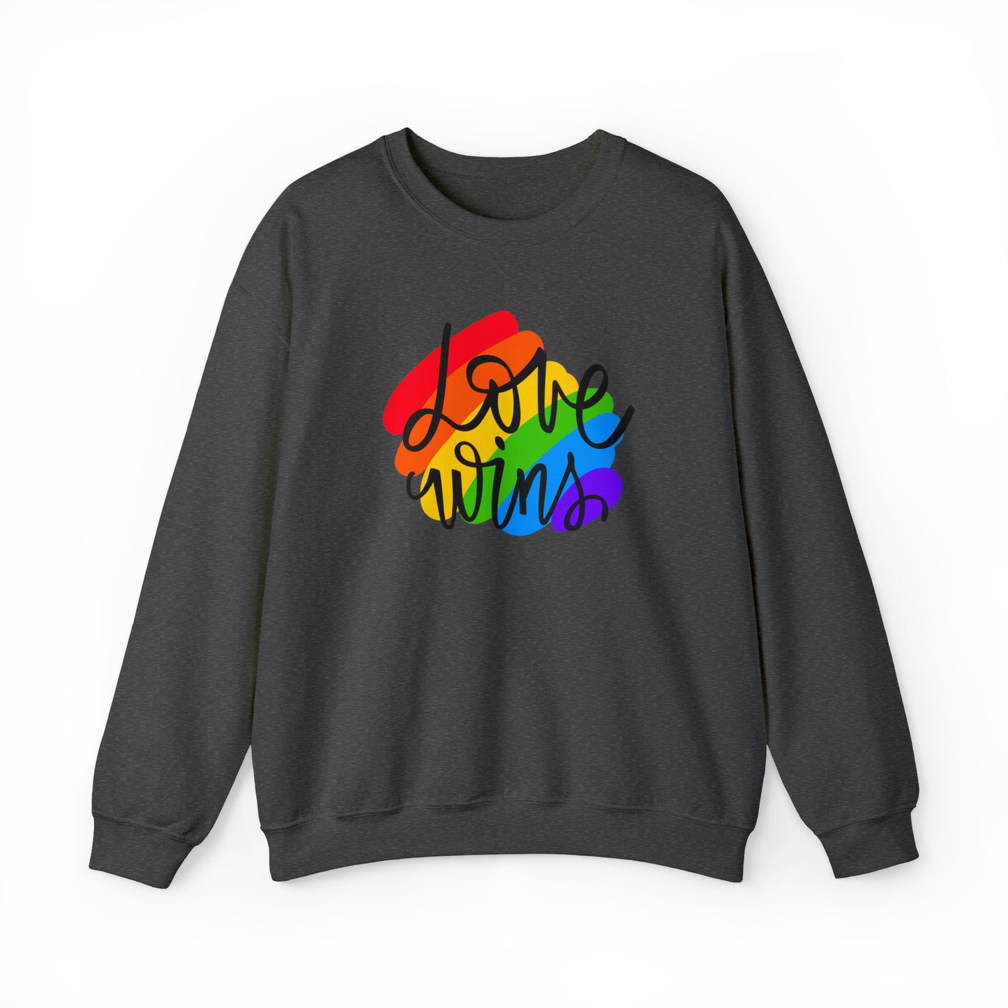 LGBT+ Pride Crewneck Sweatshirt - Love Wins Sweatshirt - Embrace Your Diff