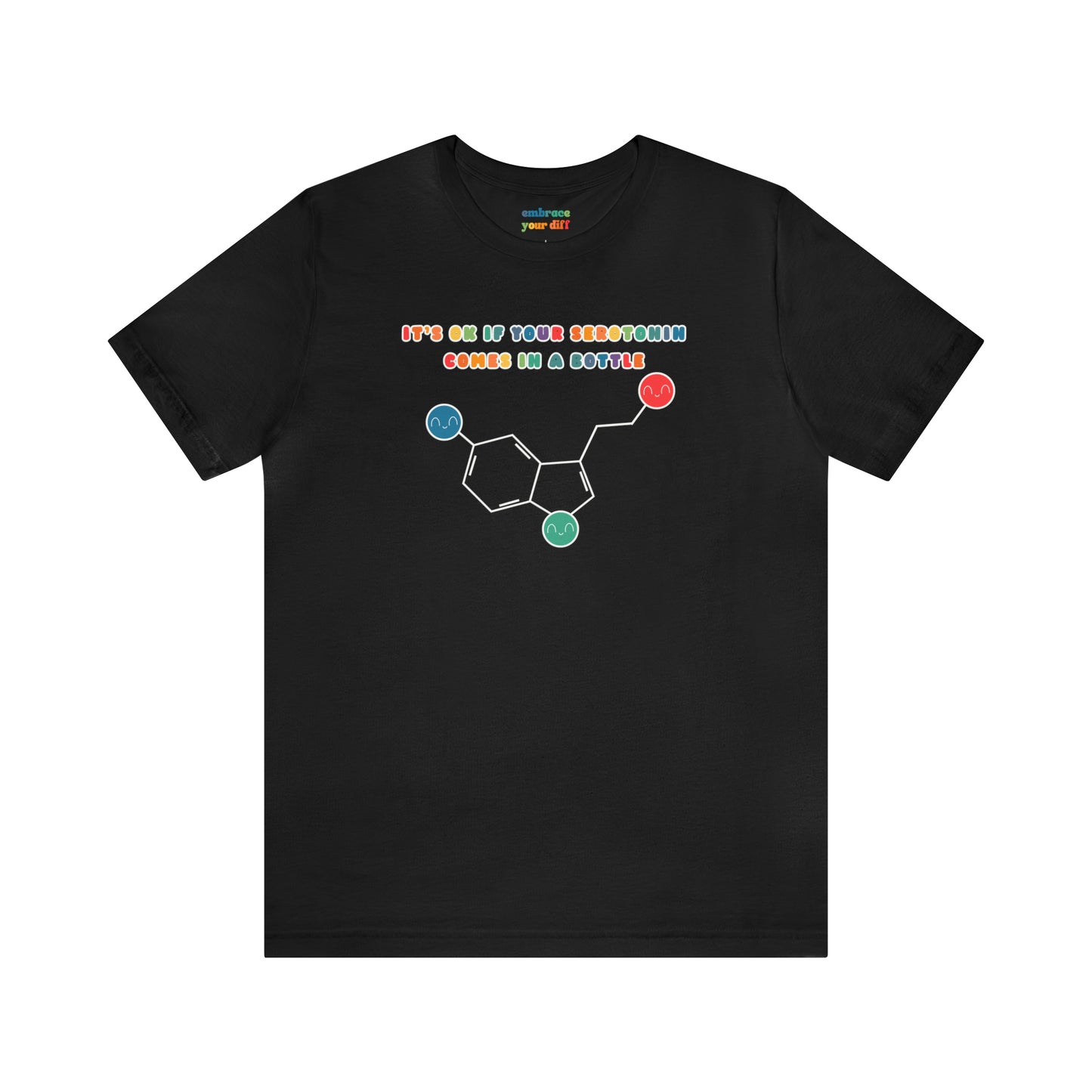 Rainbow Mental Health Awareness Tshirt - Destigmatise Mental Health - Embrace Your Diff