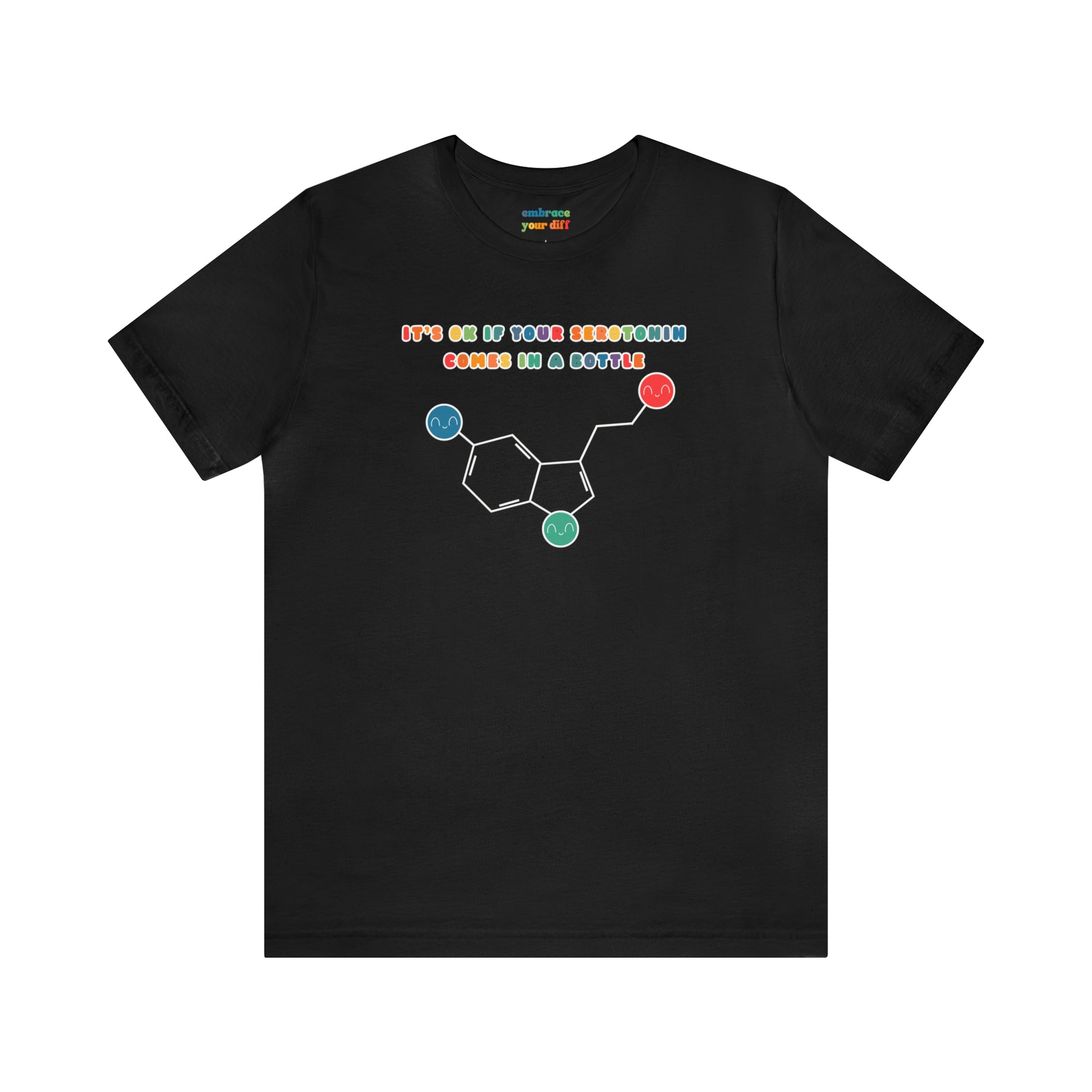 Rainbow Mental Health Awareness Tshirt - Destigmatise Mental Health - Embrace Your Diff