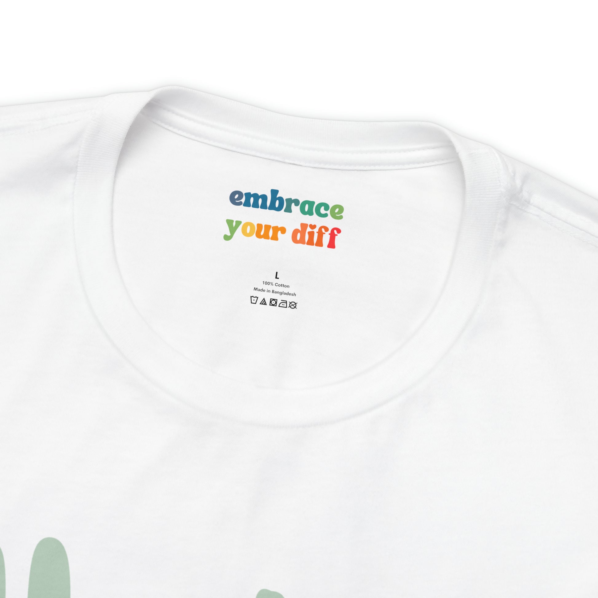 Cute Neurodiversity Tshirt, Understimulated Shirt - Green - Embrace Your Diff