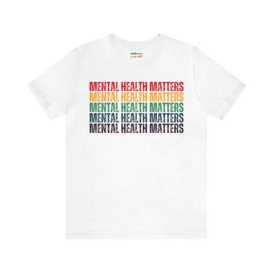Unisex Tshirt Celebrating Mental Health Awareness - Shirt for Inclusivity - Embrace Your Diff