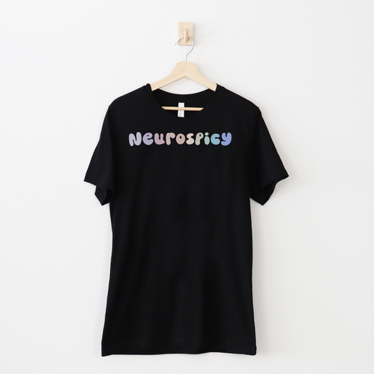 Celebrate Neurodiversity T-Shirt - Neurospicy Pastels - Embrace Your Diff
