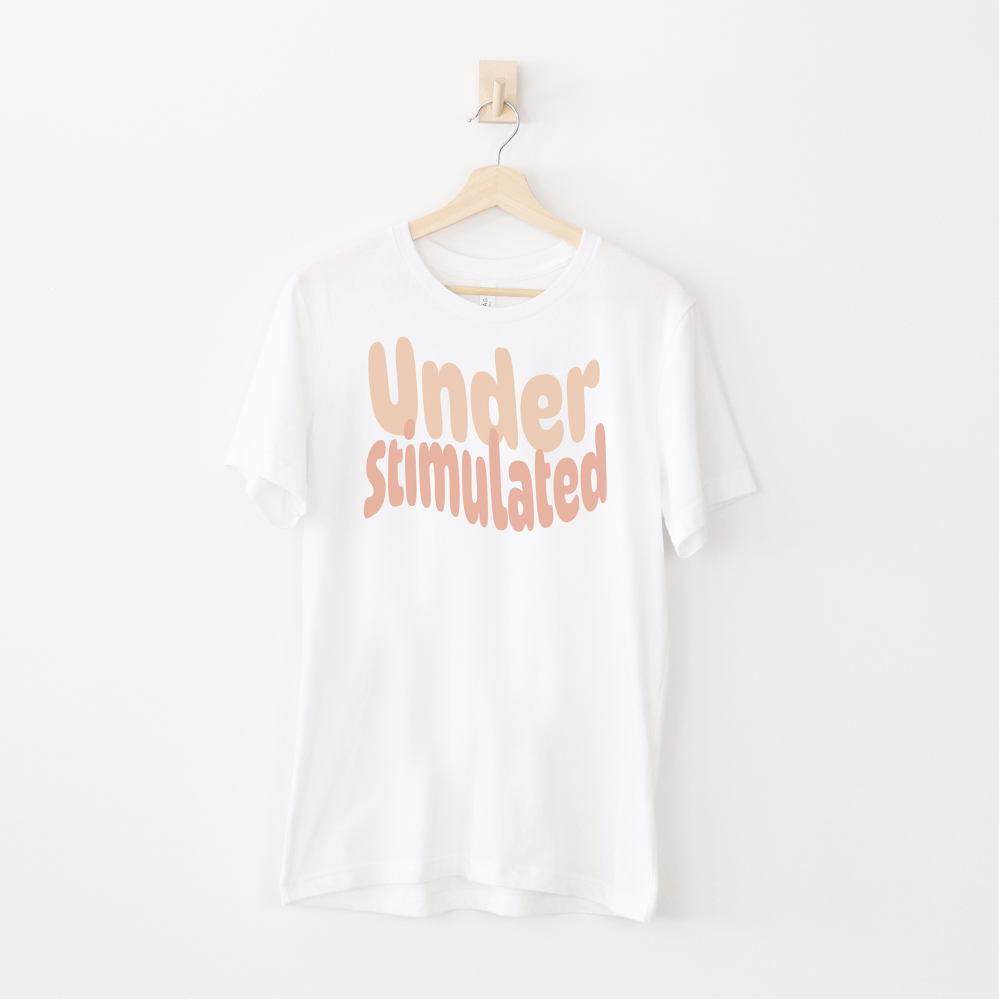 Cute Neurodiversity Tshirt, Understimulated Shirt - Pink - Embrace Your Diff