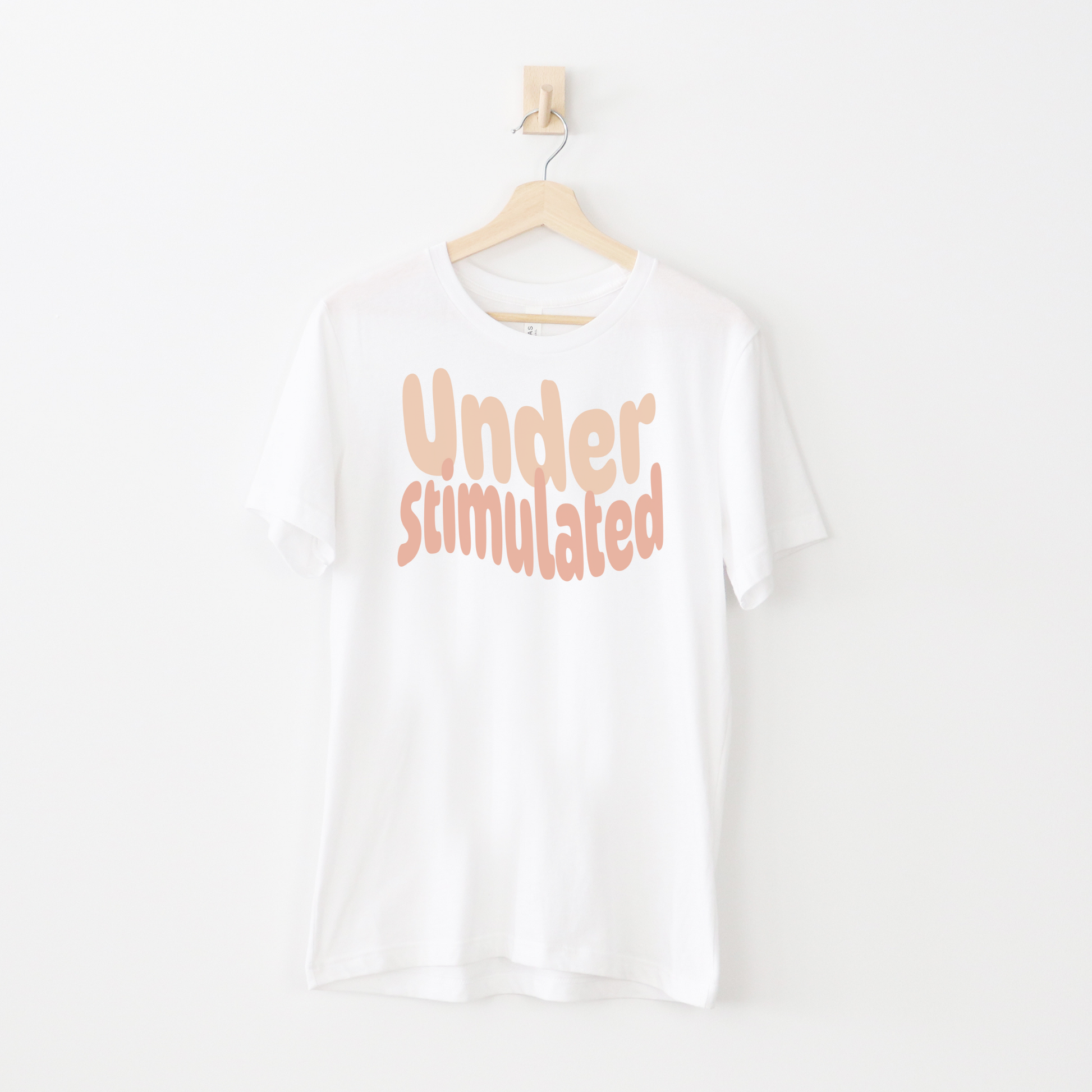 Cute Neurodiversity Tshirt, Understimulated Shirt - Pink - Embrace Your Diff