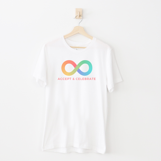 Autism Acceptance Infinity Loop Adult Shirt - Embrace Your Diff
