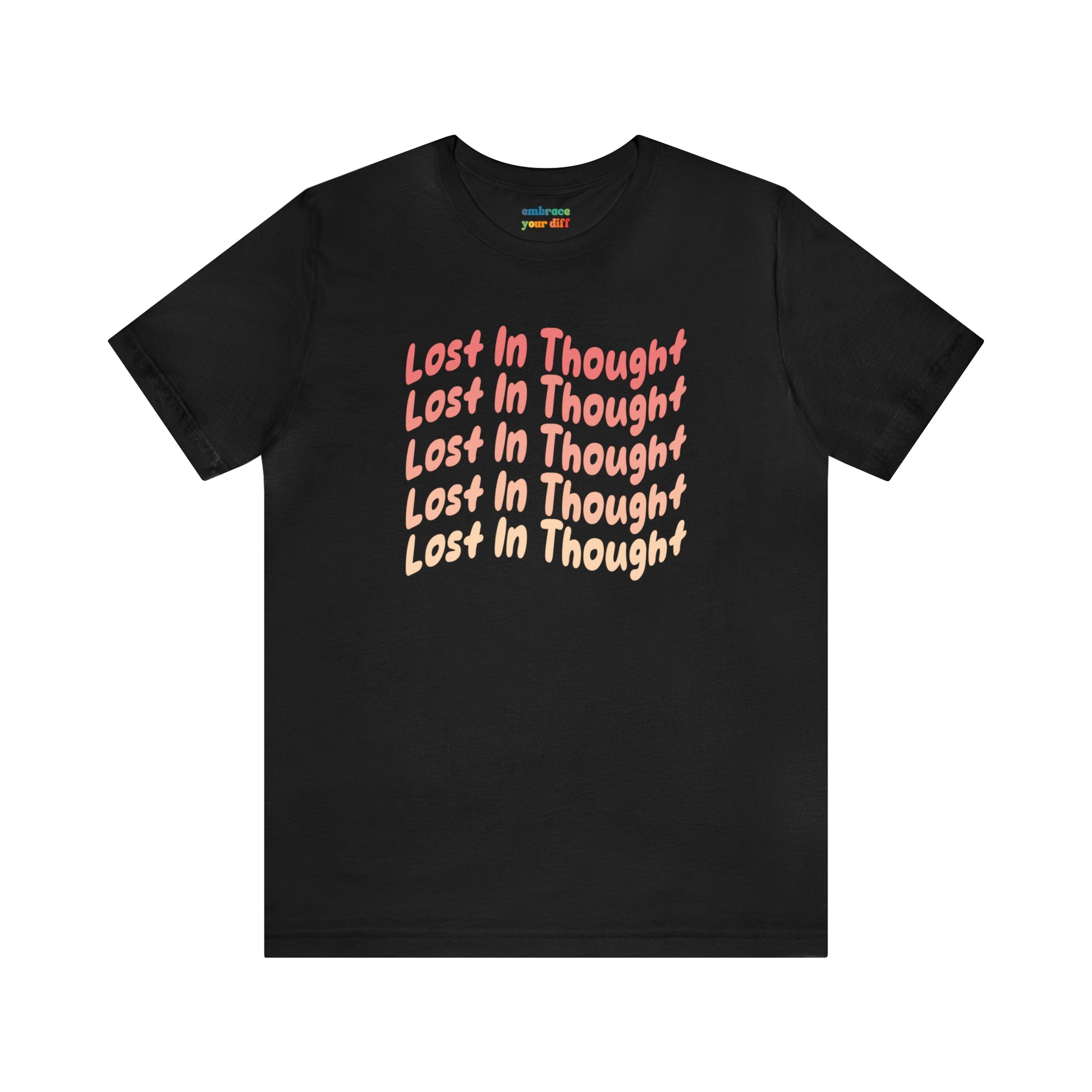 Cute ADHD Lost In Thought T-Shirt - Pink - Embrace Your Diff
