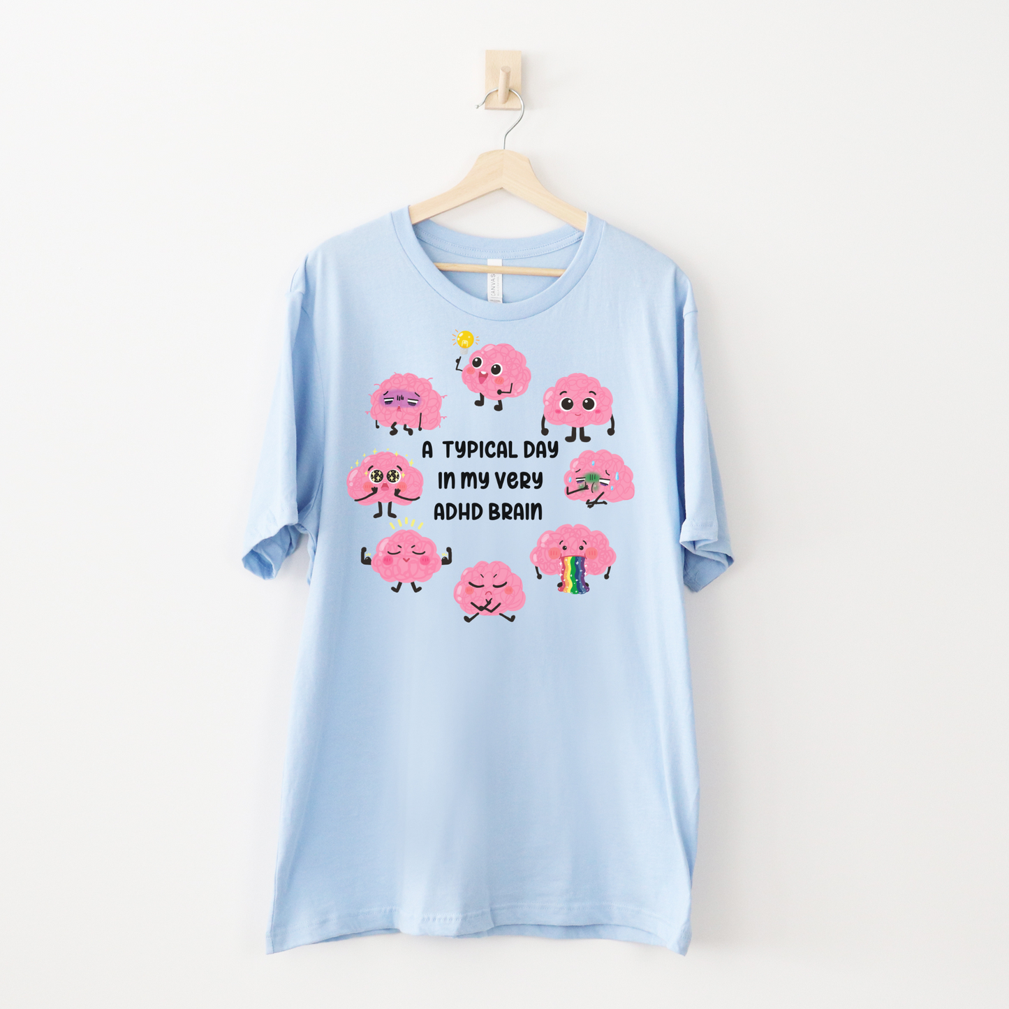 Funny ADHD T-Shirt - Cute ADHD Brain Shirt - Embrace Your Diff