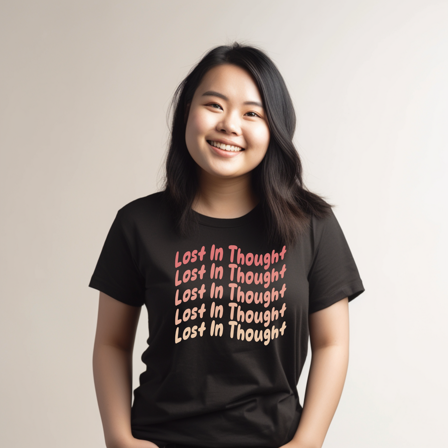 Cute ADHD Lost In Thought T-Shirt - Pink - Embrace Your Diff