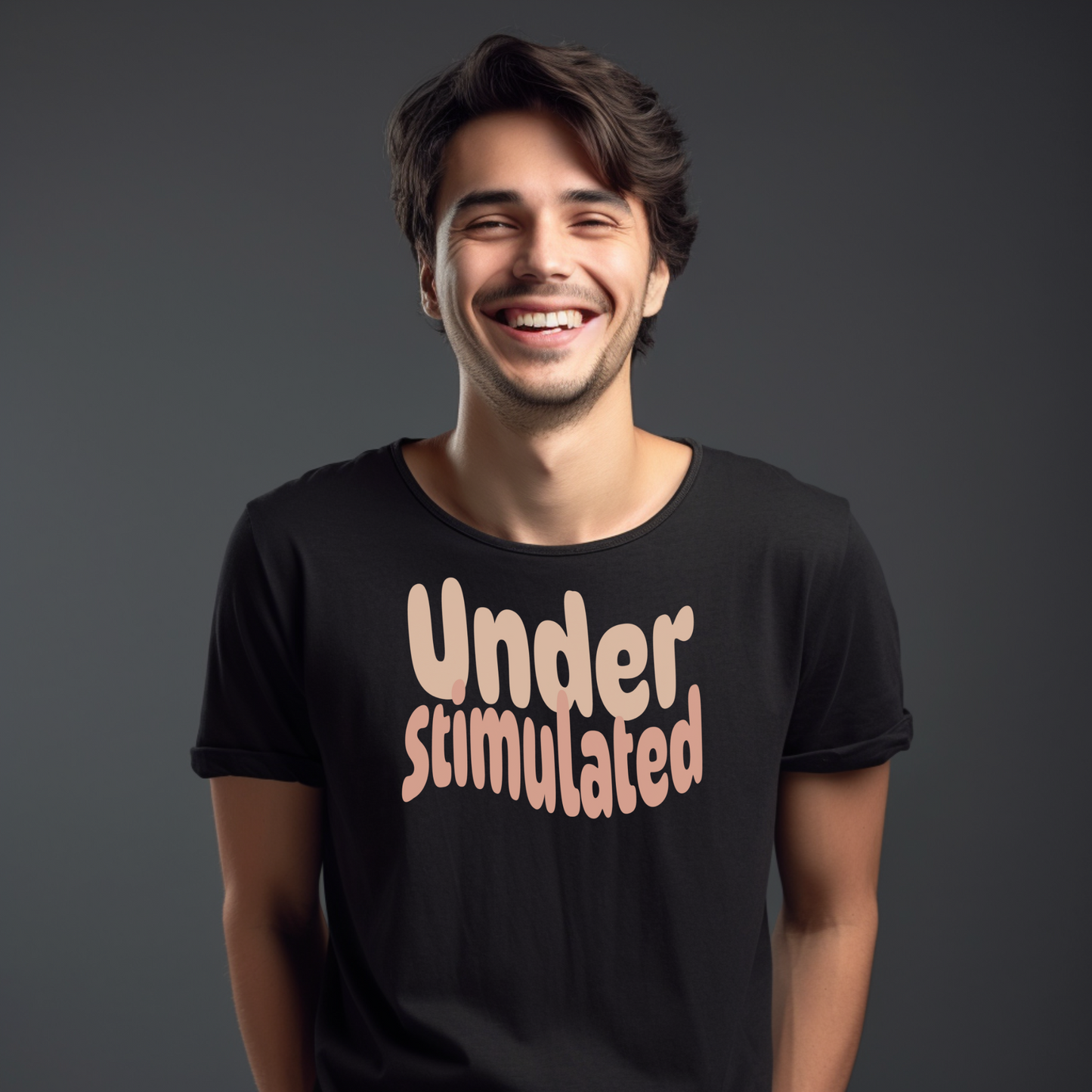 Cute Neurodiversity Tshirt, Understimulated Shirt - Pink - Embrace Your Diff