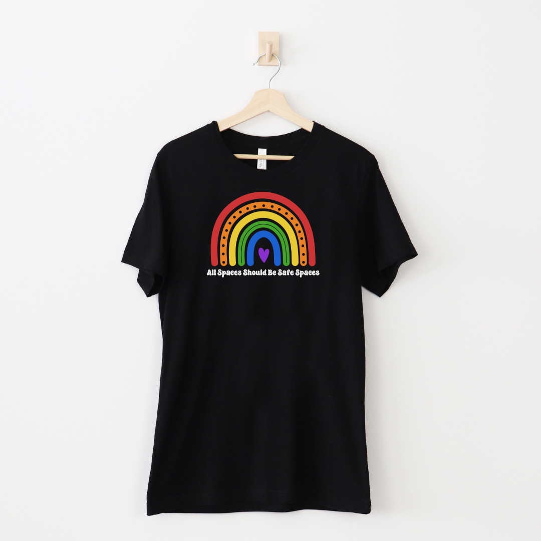 LGBT+ Equality Crewneck T-shirt - Safe Space T-shirt - Embrace Your Diff