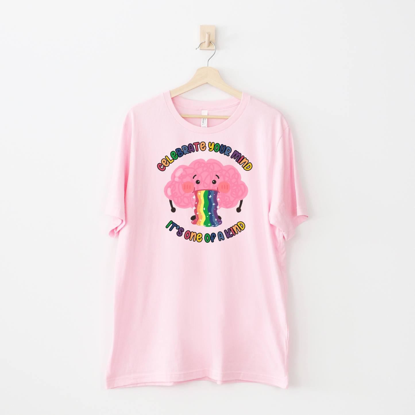 Celebrate ADHD T-Shirt - Cute Rainbow ADHD Brain Shirt - Embrace Your Diff