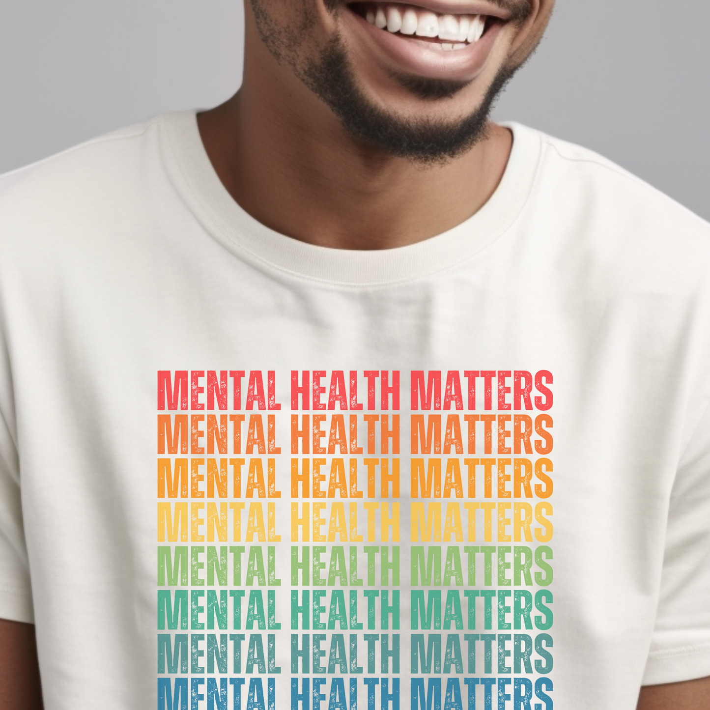 Rainbow Mental Health Matters Adult Unisex Tshirt - Embrace Your Diff