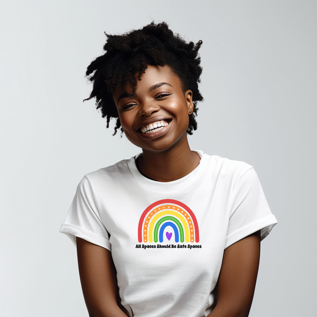 LGBT+ Equality Crewneck T-shirt - Safe Space T-shirt - Embrace Your Diff