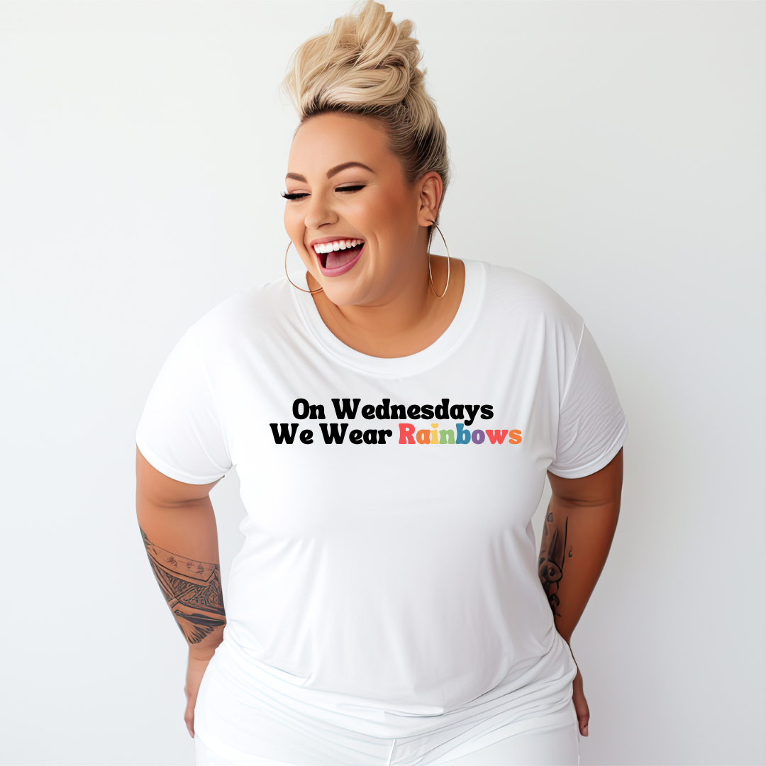 Rainbow T-Shirt - Cute Pride Shirt - Embrace Your Diff