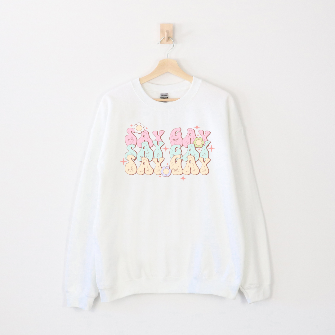 LGBT Representation Crewneck Sweatshirt - Say Gay Sweatshirt - Embrace Your Diff