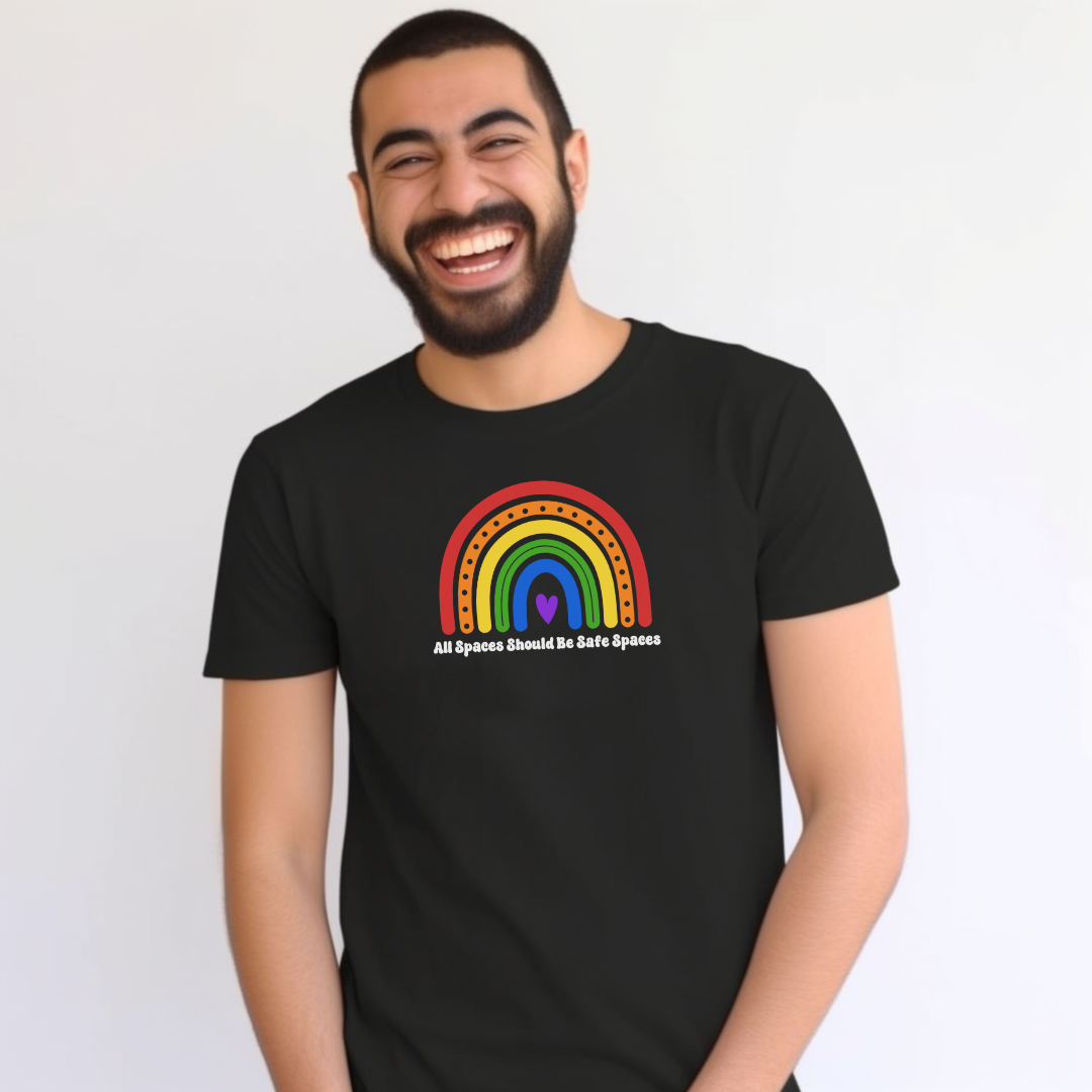 LGBT+ Equality Crewneck T-shirt - Safe Space T-shirt - Embrace Your Diff