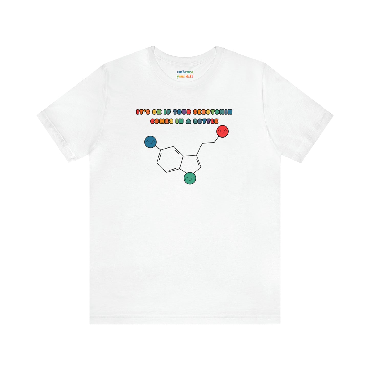 Rainbow Mental Health Awareness Tshirt - Destigmatise Mental Health - Embrace Your Diff