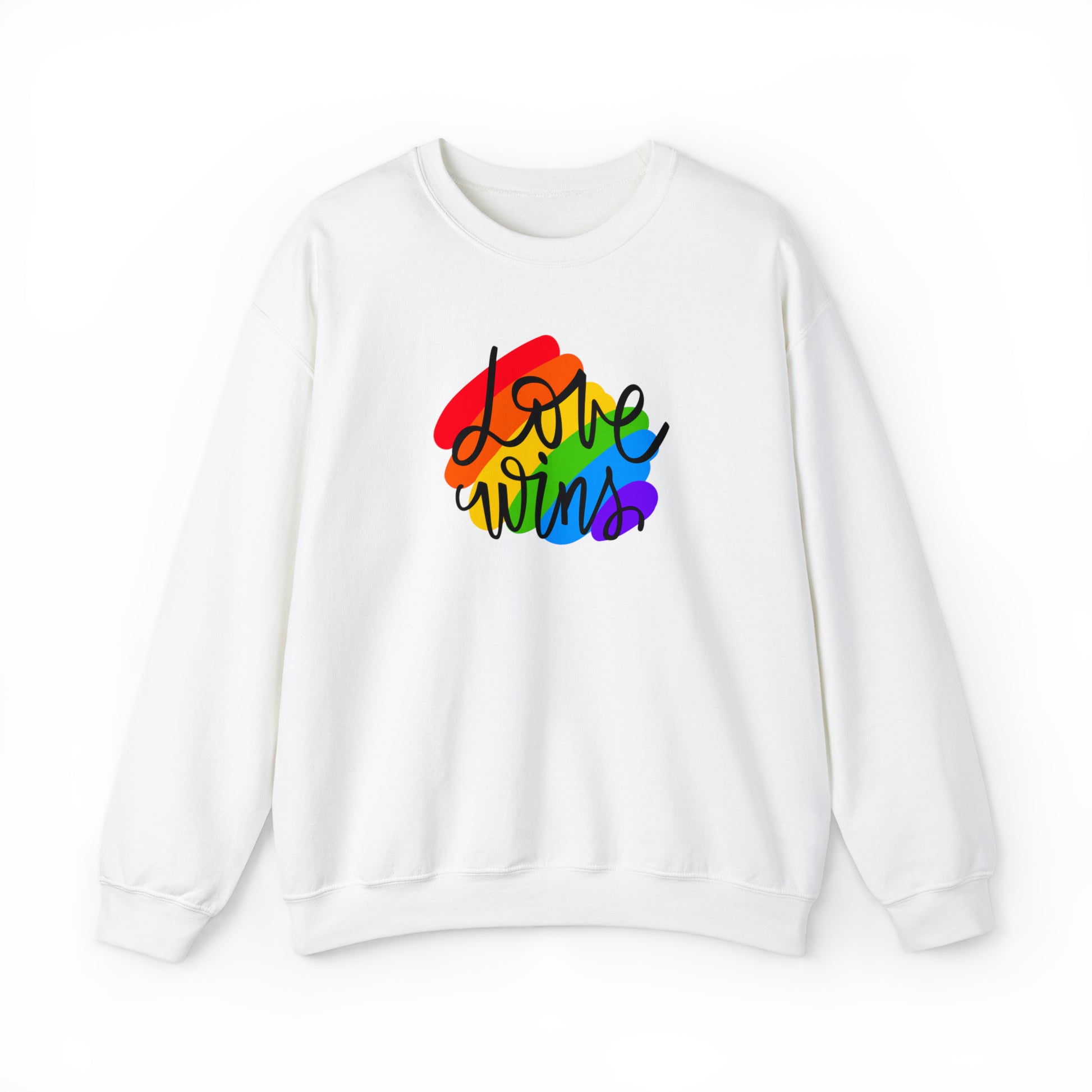 LGBT+ Pride Crewneck Sweatshirt - Love Wins Sweatshirt - Embrace Your Diff
