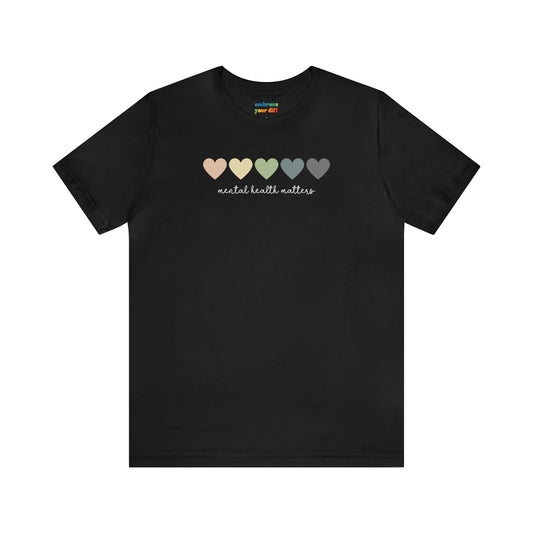 Pastel Rainbow Unisex T-shirt for Mental Health Acceptance - Adult Inclusivity Matters - Diversity Acceptance Shirt for Adults - Embrace Your Diff