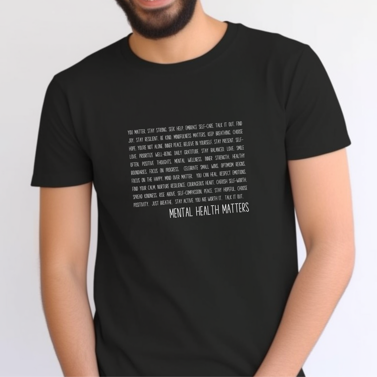 Mental Health Motivation Words Unisex Shirt - Embrace Your Diff