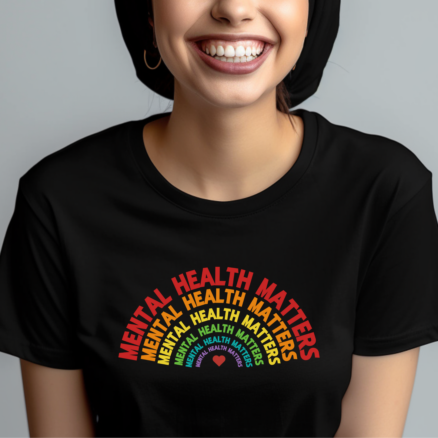Mental Health Matters Rainbow Shirt - Embrace Your Diff