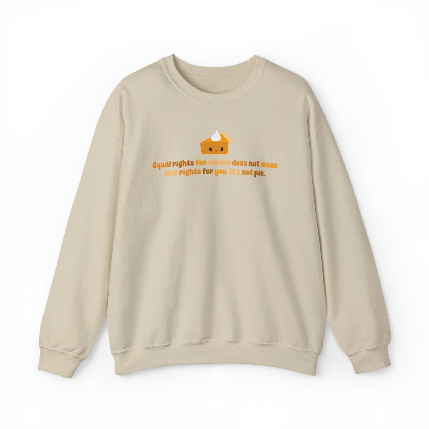 LGBT+ Pride Equality Pie Crewneck Sweatshirt - Embrace Your Diff