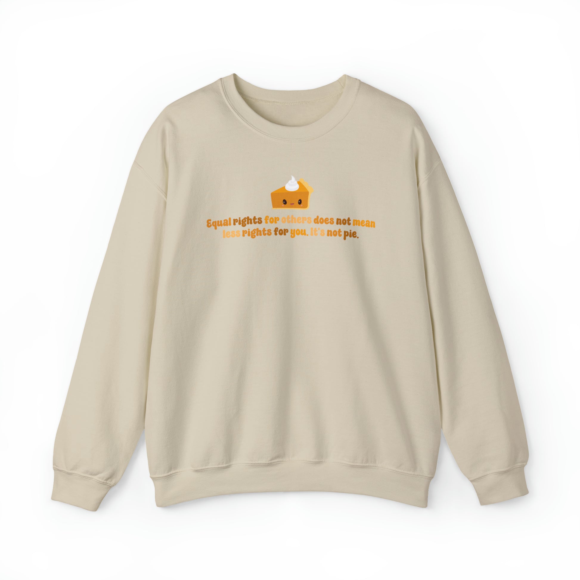 LGBT+ Pride Equality Pie Crewneck Sweatshirt - Embrace Your Diff