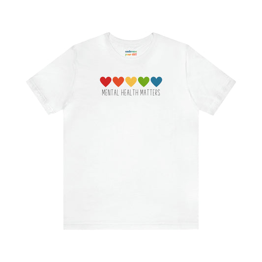 Mental Health Acceptance Unisex Shirt - Inclusivity Tshirt for Adults - Therapist Shirt - Embrace Your Diff