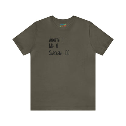 Anxiety Acceptance Humor Unisex Shirt - Mental Health Adult Tshirt - Anxiety and Sarcasm Shirt for Adults - Embrace Your Diff
