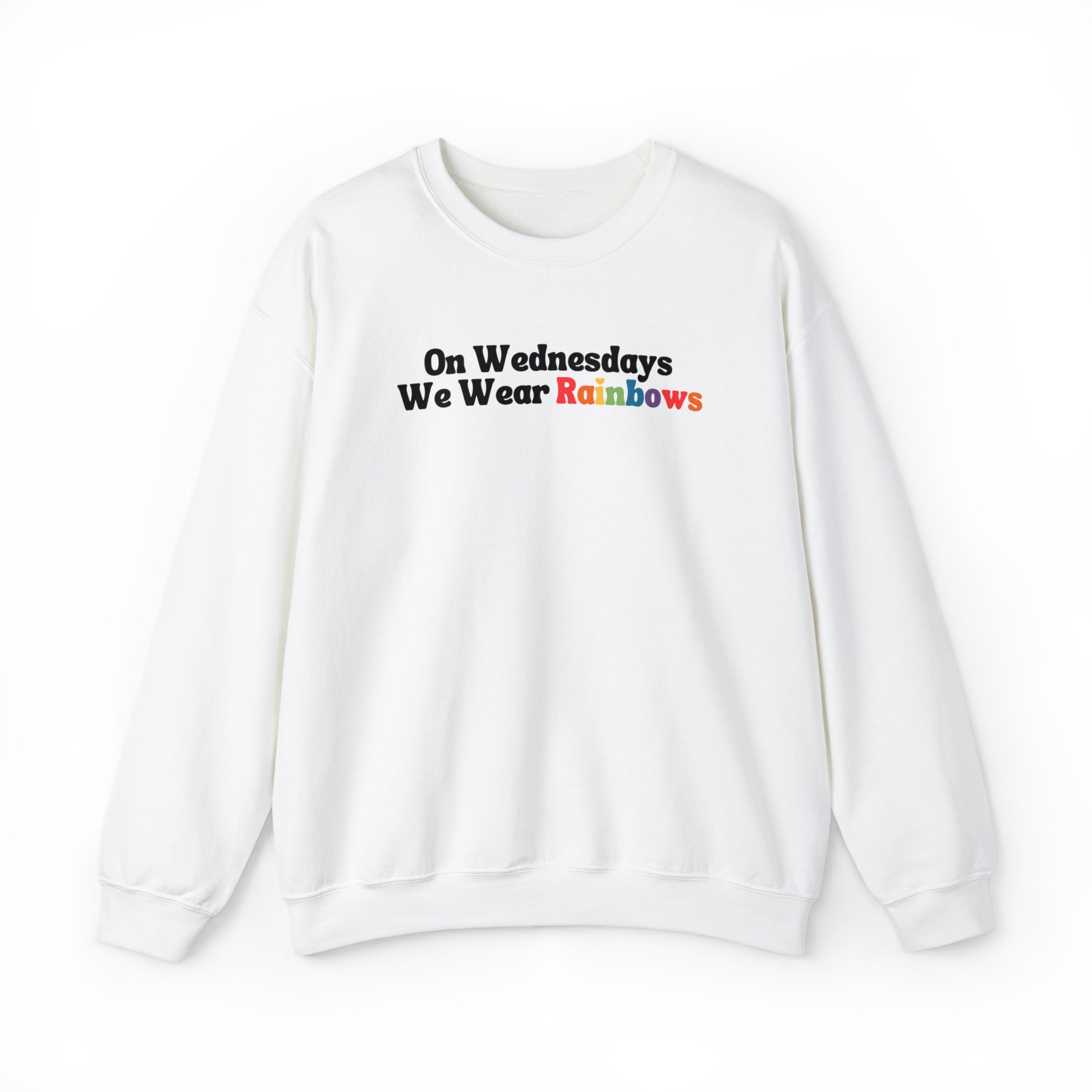 Rainbow Crewneck Sweatshirt - Cute Pride sweatshirt - Embrace Your Diff