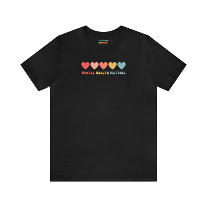 Rainbow Unisex T-shirt for Mental Health Acceptance - Adult Inclusivity Matters - Diversity Acceptance Shirt for Adults - Embrace Your Diff