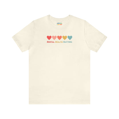 Rainbow Unisex T-shirt for Mental Health Acceptance - Adult Inclusivity Matters - Diversity Acceptance Shirt for Adults - Embrace Your Diff
