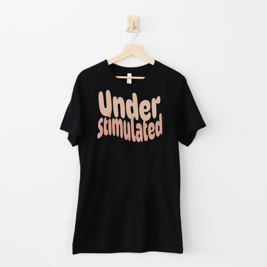 Cute Neurodiversity Tshirt, Understimulated Shirt - Pink - Embrace Your Diff