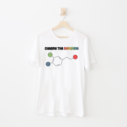 Cute ADHD Chasing The Dopamine T-Shirt - Rainbow - Embrace Your Diff
