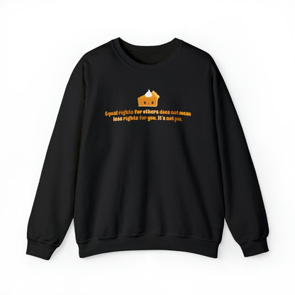 LGBT+ Pride Equality Pie Crewneck Sweatshirt - Embrace Your Diff