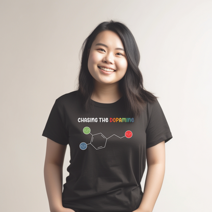 Cute ADHD Chasing The Dopamine T-Shirt - Rainbow - Embrace Your Diff