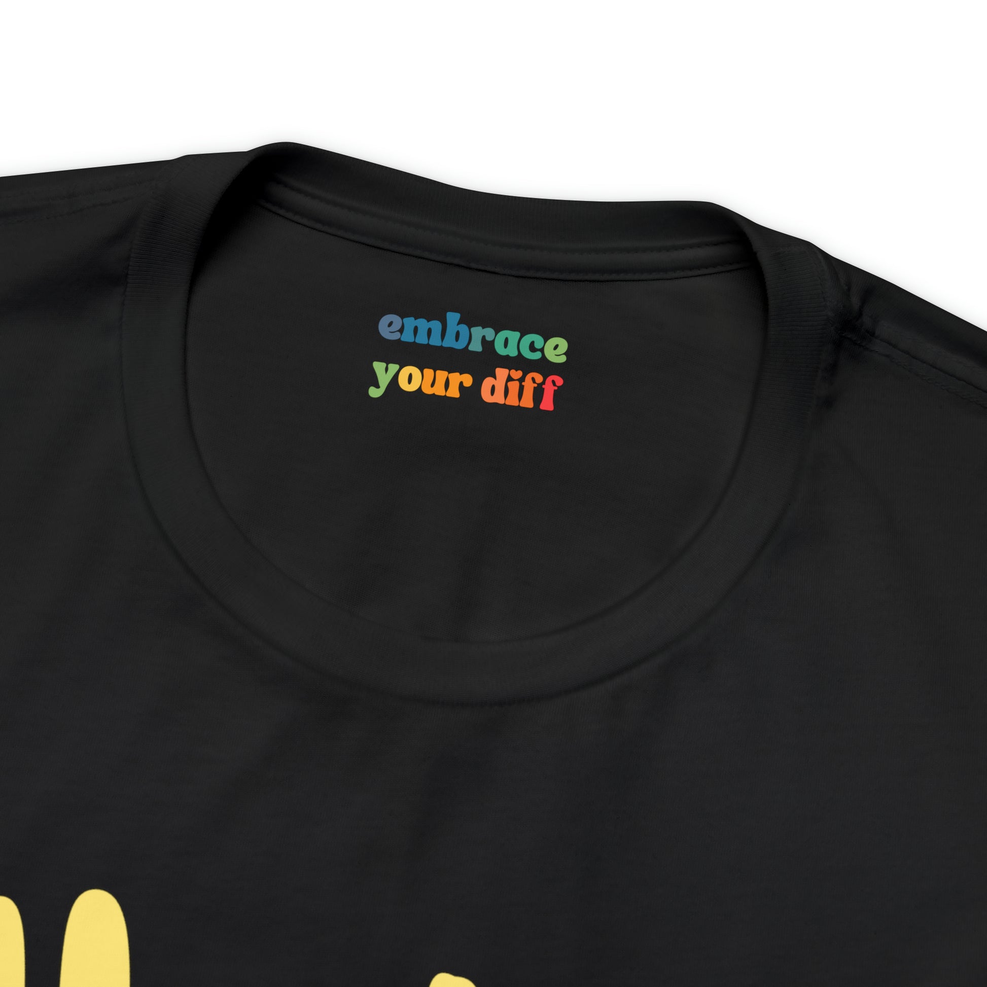 Cute Neurodiversity Tshirt, Understimulated Shirt - Yellow - Embrace Your Diff