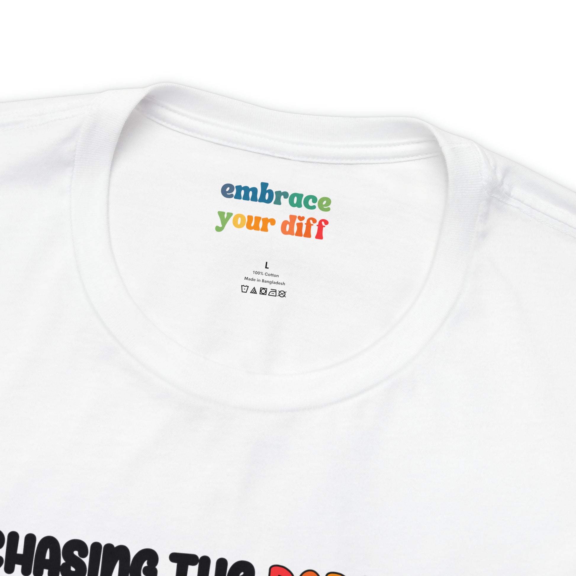 Cute ADHD Chasing The Dopamine T-Shirt - Rainbow - Embrace Your Diff