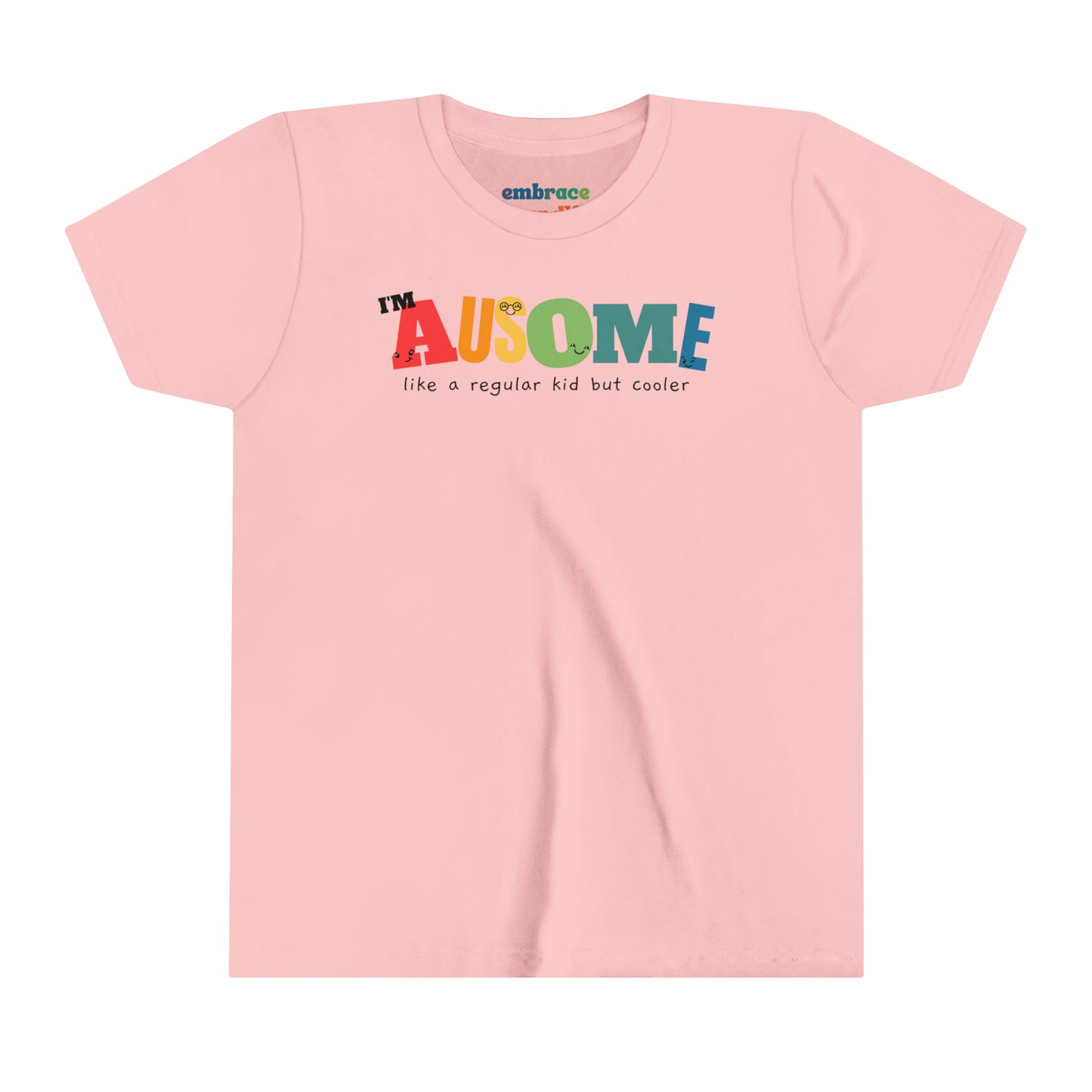 Ausome Kid Autism Acceptance Shirt - Inclusivity Diversity Tshirt for Kids - Spectrum Acceptance - Embrace Your Diff