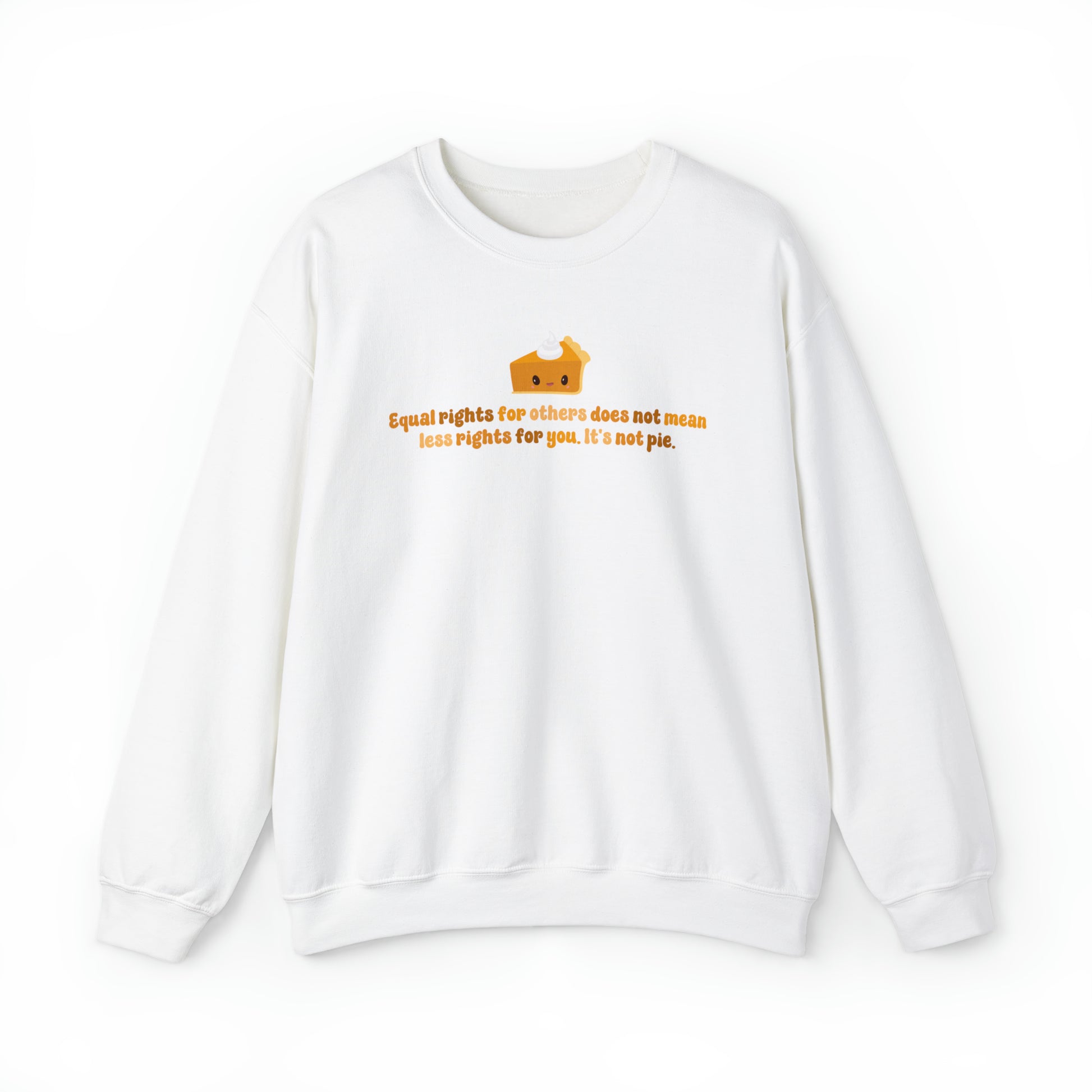 LGBT+ Pride Equality Pie Crewneck Sweatshirt - Embrace Your Diff