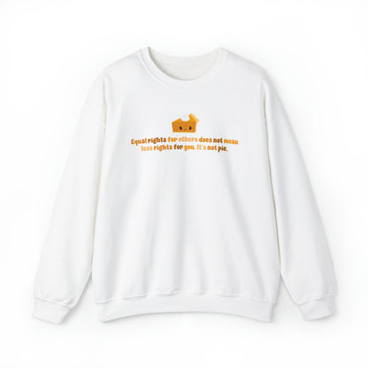 LGBT+ Pride Equality Pie Crewneck Sweatshirt - Embrace Your Diff